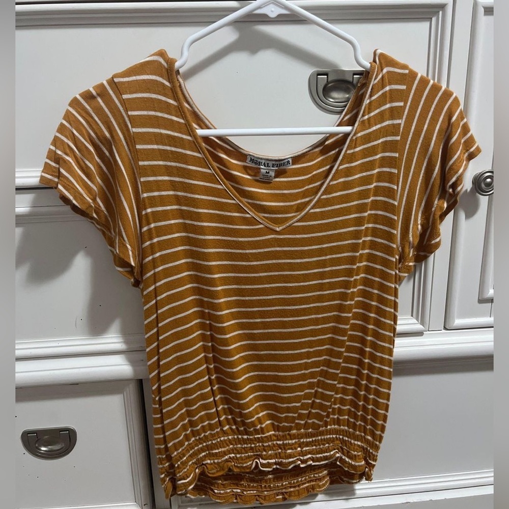 Yellow striped shirt